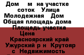 Дом 63 м2 на участке 20 соток › Улица ­ Молодежная › Дом ­ 5 › Общая площадь дома ­ 72 › Площадь участка ­ 20 › Цена ­ 1 650 000 - Красноярский край, Ужурский р-н, Крутояр с. Недвижимость » Дома, коттеджи, дачи продажа   . Красноярский край